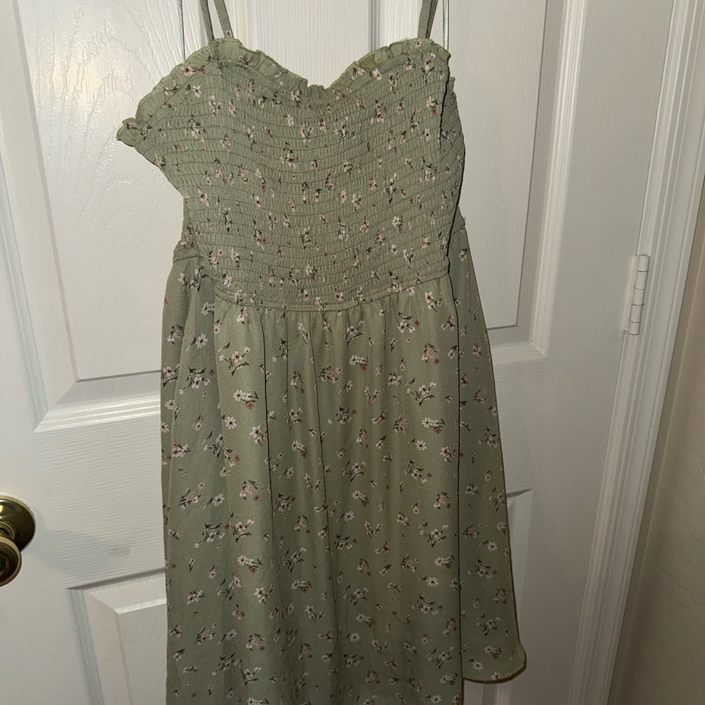 Green Floral Sundress